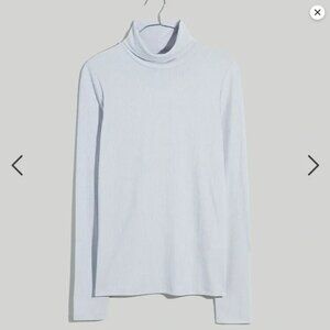 Madewell Ribbed Light Blue Turtleneck (medium)